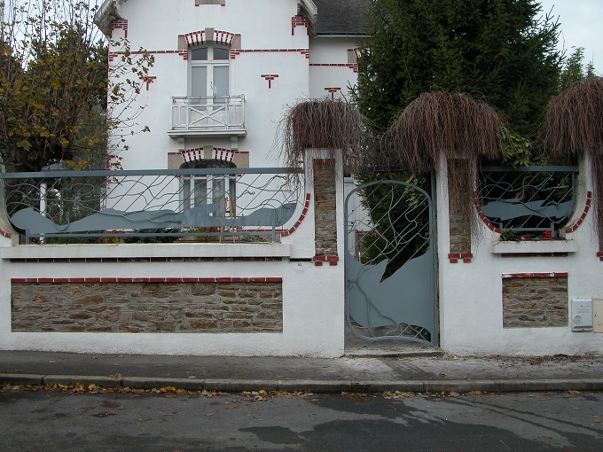 garde-corps et portllon en fer forgé Vannes Morbihan