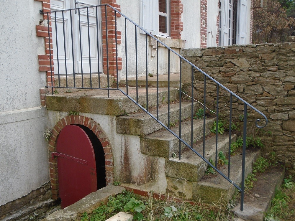 Rampe d'escalier en fer forgé