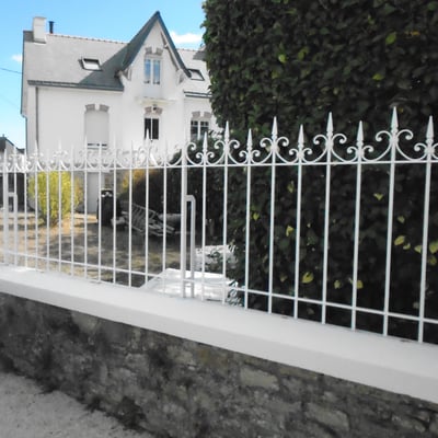 Grille en fer forgé