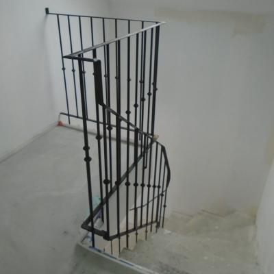 Rampe  d'escalier en fer forgé