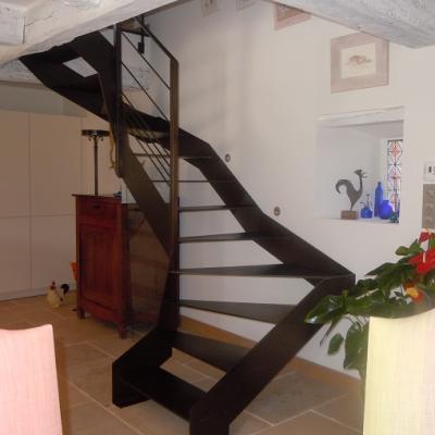 escalier métallique sur Lamor Baden Morbihan