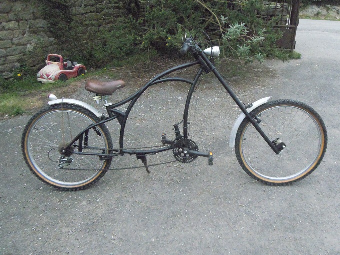 vélo chopper  maison