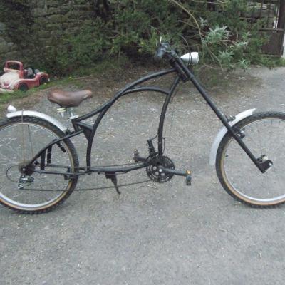 vélo chopper  maison