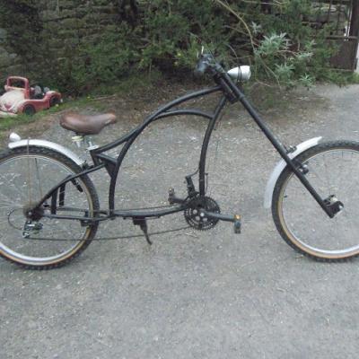 vélo chopper  maison