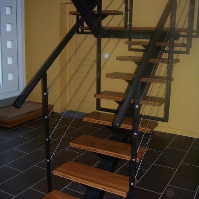 escalier en métal sur Vannes Morbihan