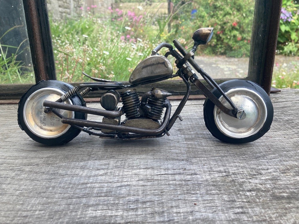 sculpture moto chopper