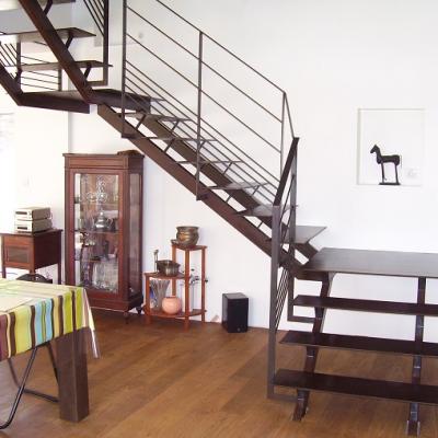 escalier en métal sur Vannes Morbihan